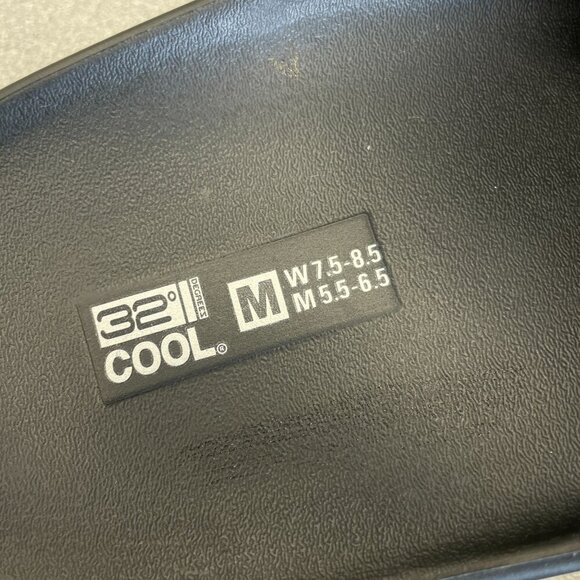 NEW 32 Degrees Cool  Women's 7.5-8.5 Black Cushion Slide Sandals - Picture 4 of 9